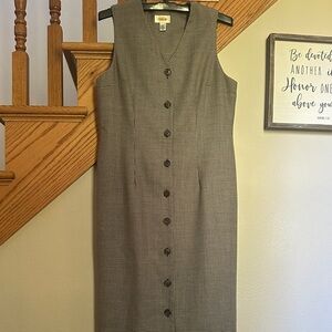 Classic Talbots Black and White Houndstooth Dress